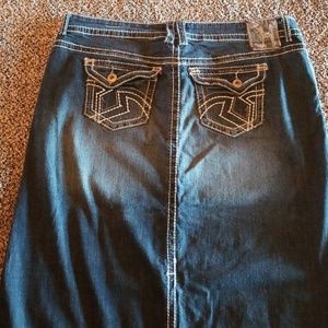 Hydraulic Jean Skirt